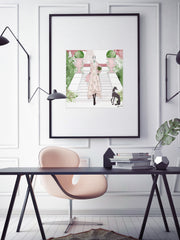 Parisienne Floral - Illustration - Limited Edition Print - Tiffany La Belle