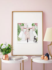 Parisienne Floral - Illustration - Limited Edition Print - Tiffany La Belle