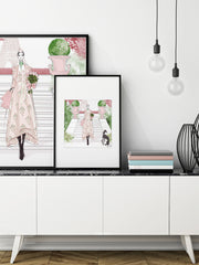 Parisienne Floral - Illustration - Limited Edition Print - Tiffany La Belle