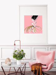 Pink and Pearls - Illustration - Limited Edition Print - Tiffany La Belle