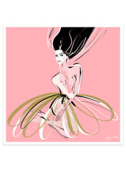 Pink and Pearls - Illustration - Limited Edition Print - Tiffany La Belle