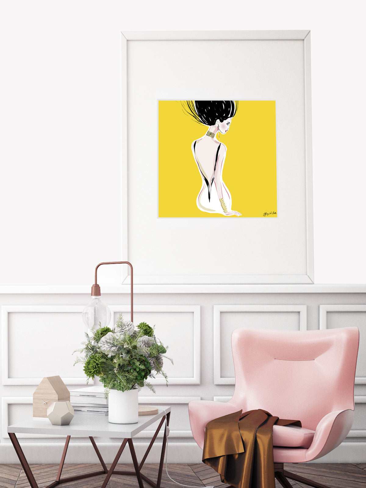 Quite Shy - Illustration - Limited Edition Print - Tiffany La Belle