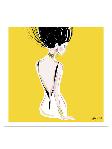 Quite Shy - Illustration - Limited Edition Print - Tiffany La Belle