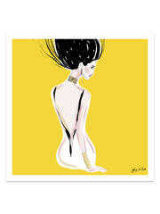 Quite Shy - Illustration - Limited Edition Print - Tiffany La Belle