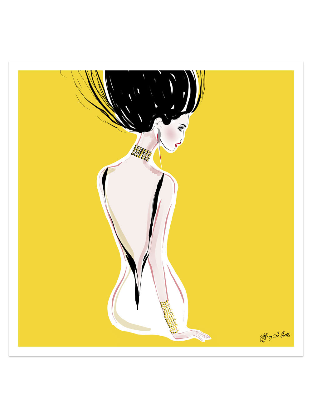 Quite Shy - Illustration - Limited Edition Print - Tiffany La Belle