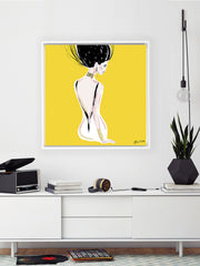 Quite Shy - Illustration - Canvas Gallery Print - Unframed or Framed - Tiffany La Belle