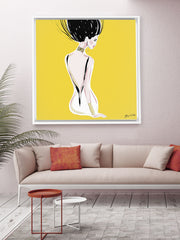 Quite Shy - Illustration - Canvas Gallery Print - Unframed or Framed - Tiffany La Belle