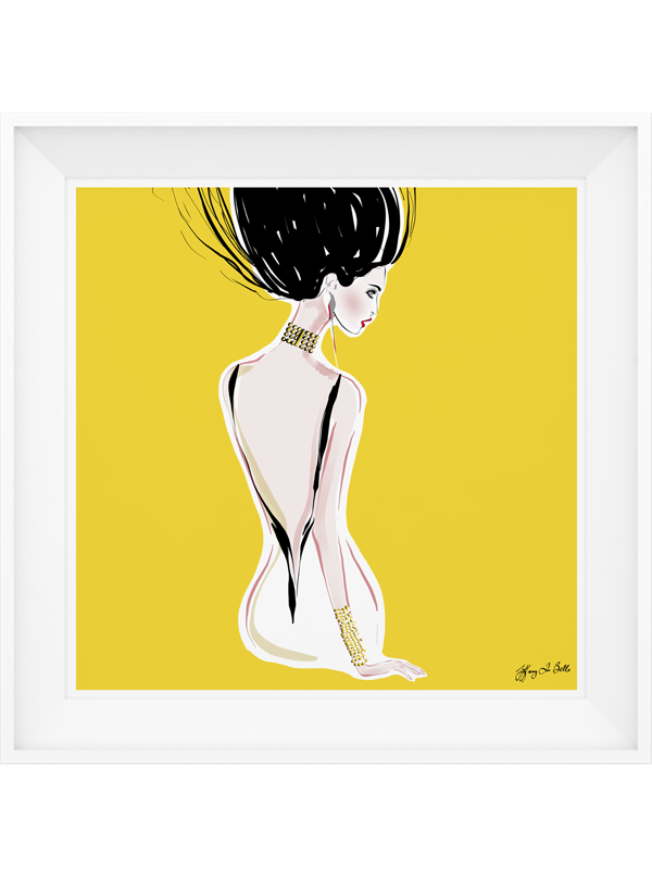Quite Shy - Illustration - Limited Edition Print - Tiffany La Belle