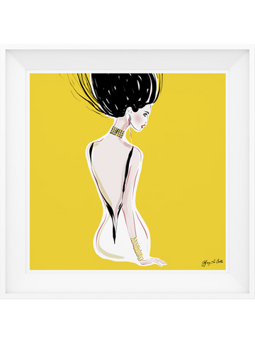 Quite Shy - Illustration - Limited Edition Print - Tiffany La Belle