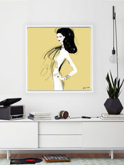 She's All Style - Illustration - Canvas Gallery Print - Unframed or Framed - Tiffany La Belle