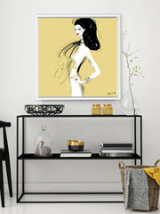 She's All Style - Illustration - Canvas Gallery Print - Unframed or Framed - Tiffany La Belle