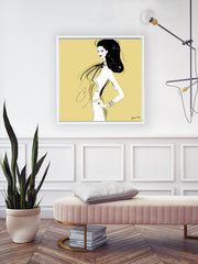 She's All Style - Illustration - Canvas Gallery Print - Unframed or Framed - Tiffany La Belle