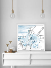 Summer is Coming - Illustration - Canvas Gallery Print - Unframed or Framed - Tiffany La Belle
