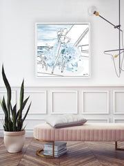 Summer is Coming - Illustration - Canvas Gallery Print - Unframed or Framed - Tiffany La Belle