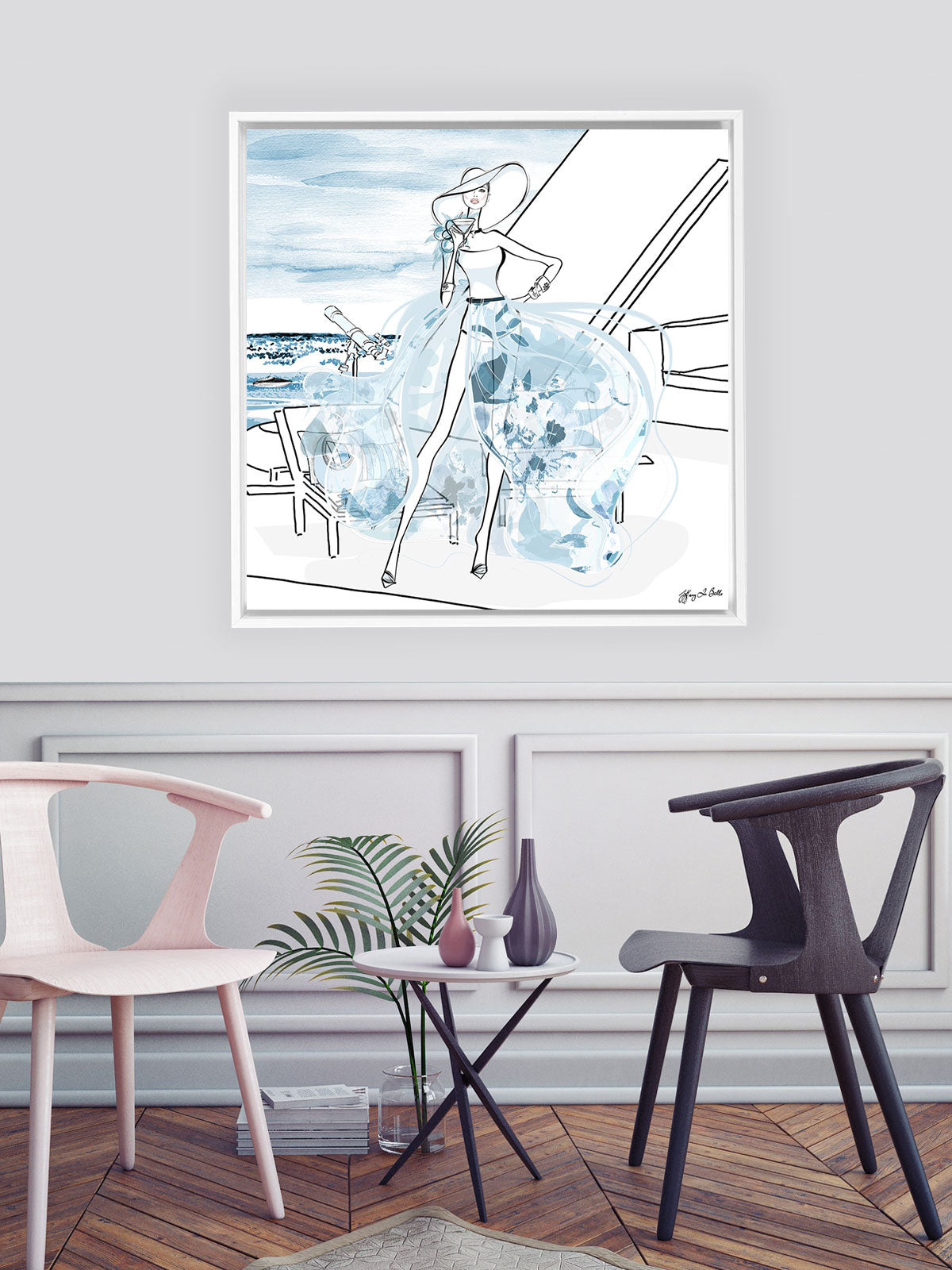 Summer is Coming - Illustration - Canvas Gallery Print - Unframed or Framed - Tiffany La Belle