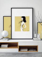 She's All Style - Illustration - Limited Edition Print - Tiffany La Belle
