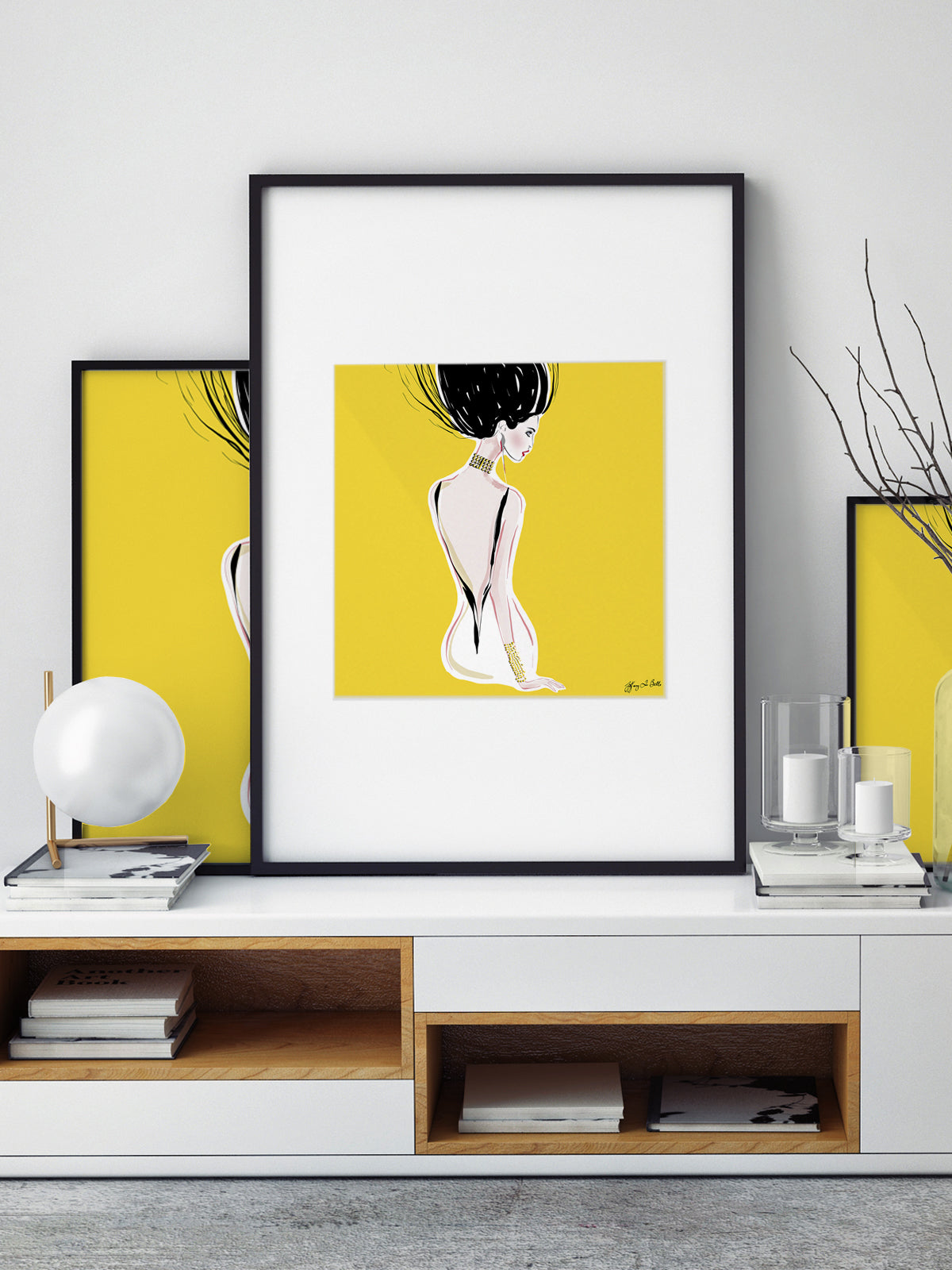 Quite Shy - Illustration - Limited Edition Print - Tiffany La Belle