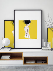 Quite Shy - Illustration - Limited Edition Print - Tiffany La Belle