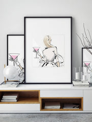 Dior Cocktails - Illustration - Limited Edition Print - Tiffany La Belle