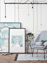 Young Lovers - Illustration - Limited Edition Print - Tiffany La Belle
