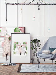 Parisienne Floral - Illustration - Limited Edition Print - Tiffany La Belle