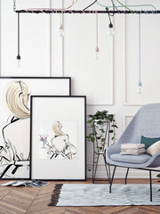 Dior Cocktails - Illustration - Limited Edition Print - Tiffany La Belle