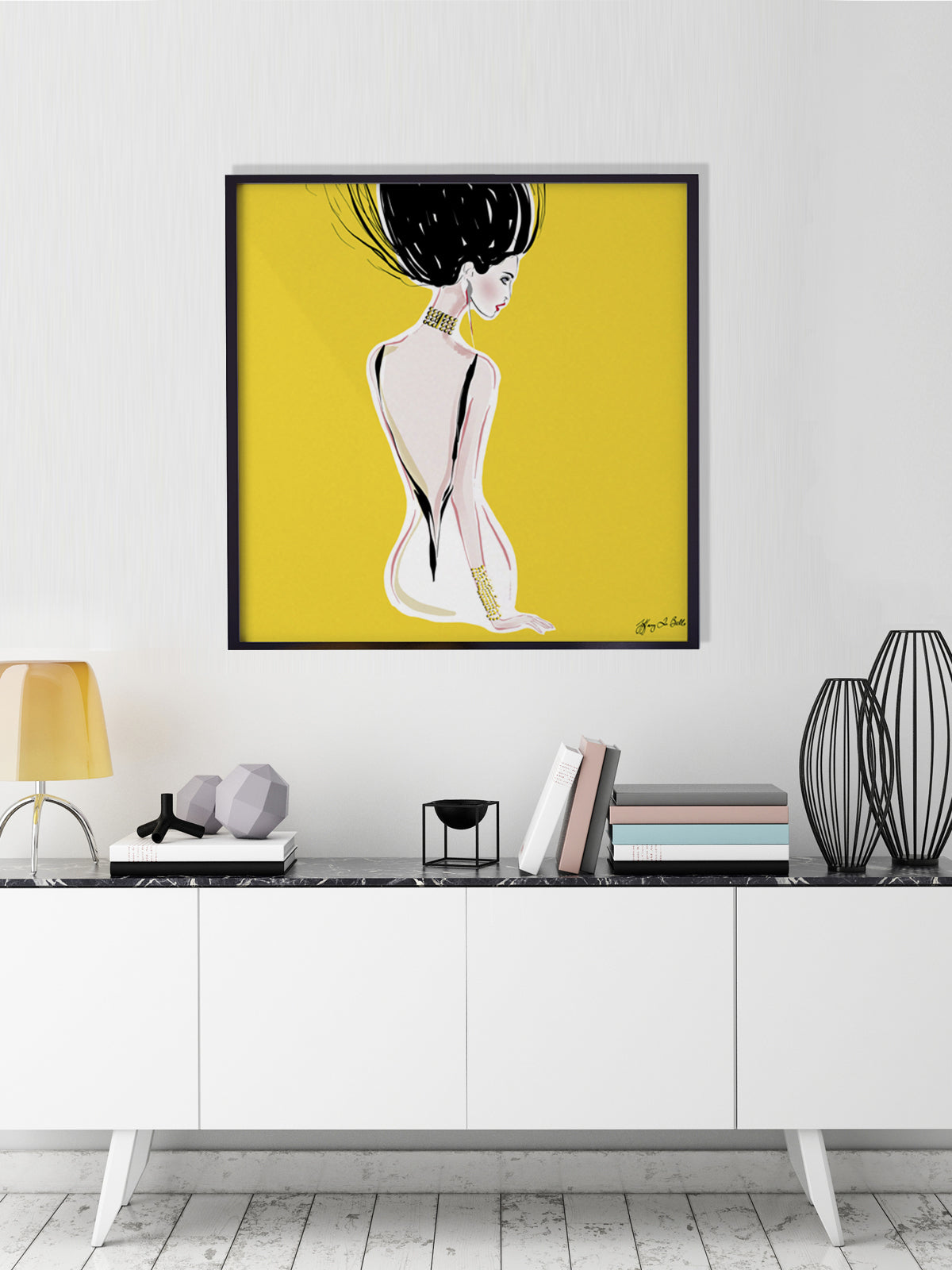Quite Shy - Illustration - Limited Edition Print - Tiffany La Belle