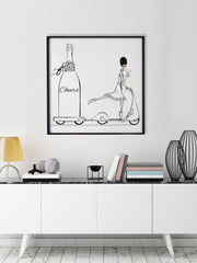 Cheers on Wheels - Illustration - Limited Edition Print - Tiffany La Belle