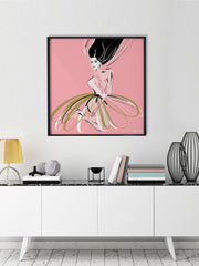 Pink and Pearls - Illustration - Limited Edition Print - Tiffany La Belle
