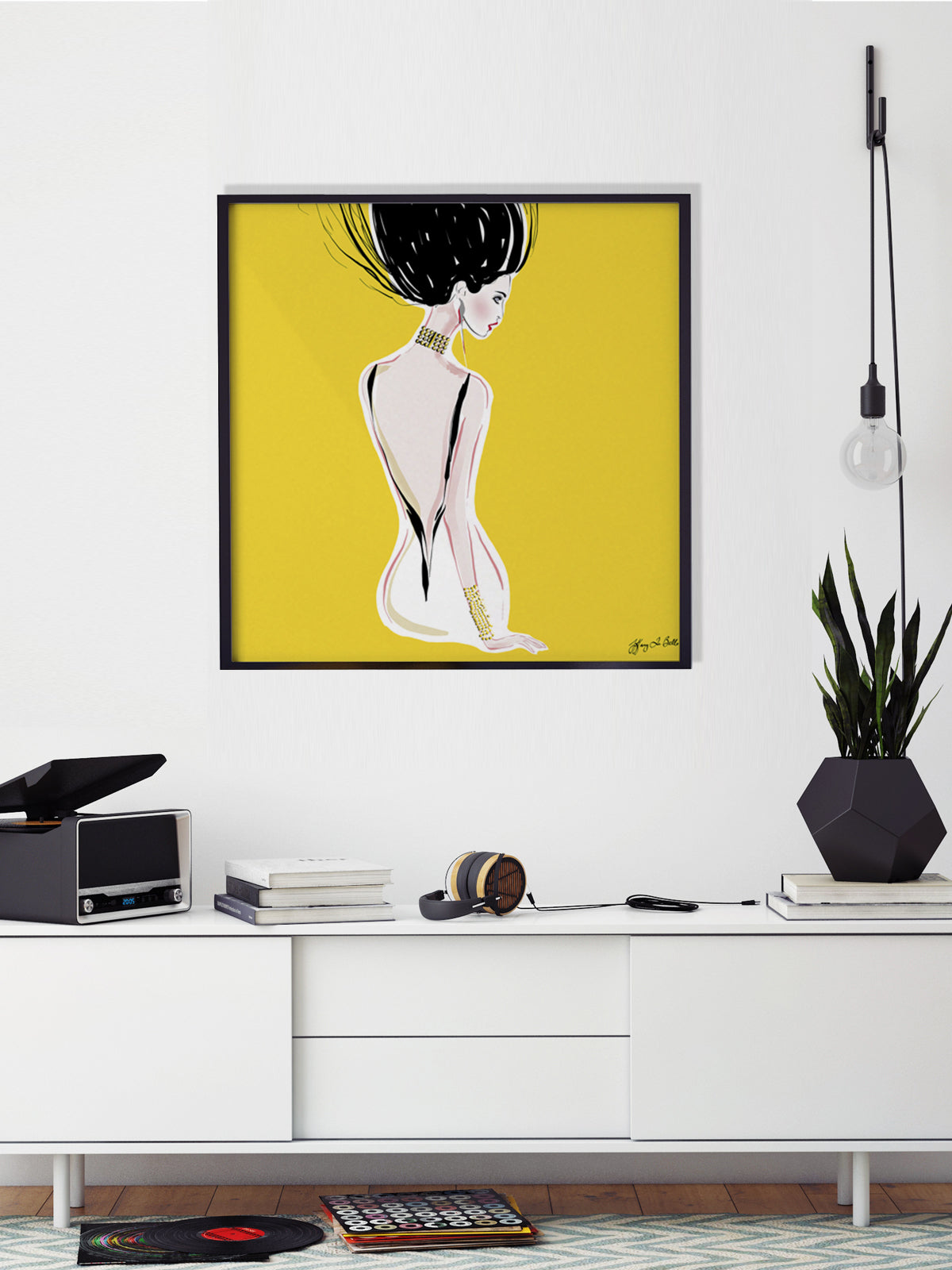Quite Shy - Illustration - Limited Edition Print - Tiffany La Belle