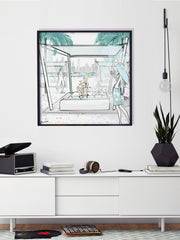 Beach Life Dubai - Illustration - Limited Edition Print - Tiffany La Belle