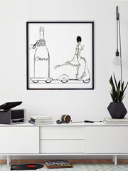 Cheers on Wheels - Illustration - Limited Edition Print - Tiffany La Belle