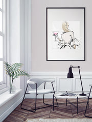 Dior Cocktails - Illustration - Limited Edition Print - Tiffany La Belle