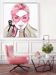 Who Needs a Glass? - Illustration - Canvas Gallery Print - Unframed or Framed - Tiffany La Belle