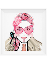 Who Needs a Glass? - Illustration - Limited Edition Print - Tiffany La Belle