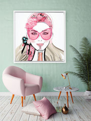 Who Needs a Glass? - Illustration - Canvas Gallery Print - Unframed or Framed - Tiffany La Belle