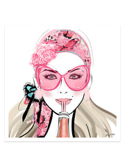 Who Needs a Glass? - Illustration - Limited Edition Print - Tiffany La Belle