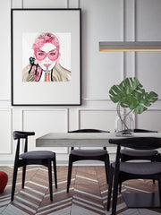 Who Needs a Glass? - Illustration - Limited Edition Print - Tiffany La Belle