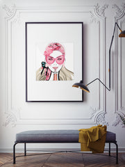 Who Needs a Glass? - Illustration - Limited Edition Print - Tiffany La Belle