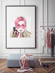 Who Needs a Glass? - Illustration - Limited Edition Print - Tiffany La Belle
