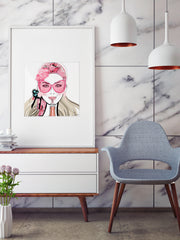 Who Needs a Glass? - Illustration - Limited Edition Print - Tiffany La Belle