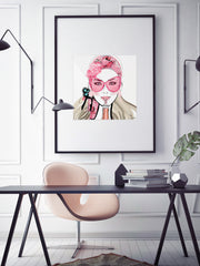 Who Needs a Glass? - Illustration - Limited Edition Print - Tiffany La Belle
