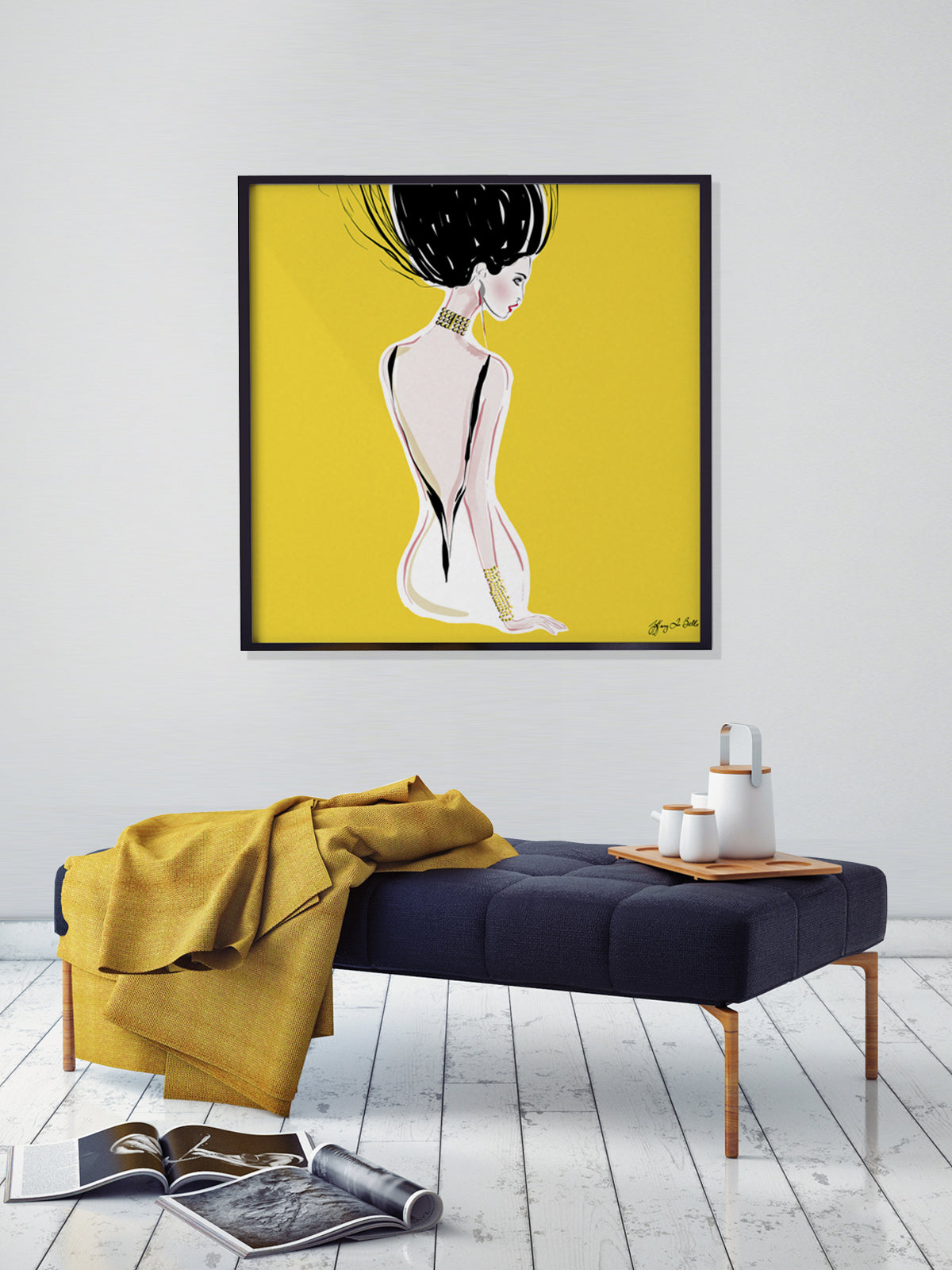 Quite Shy - Illustration - Limited Edition Print - Tiffany La Belle