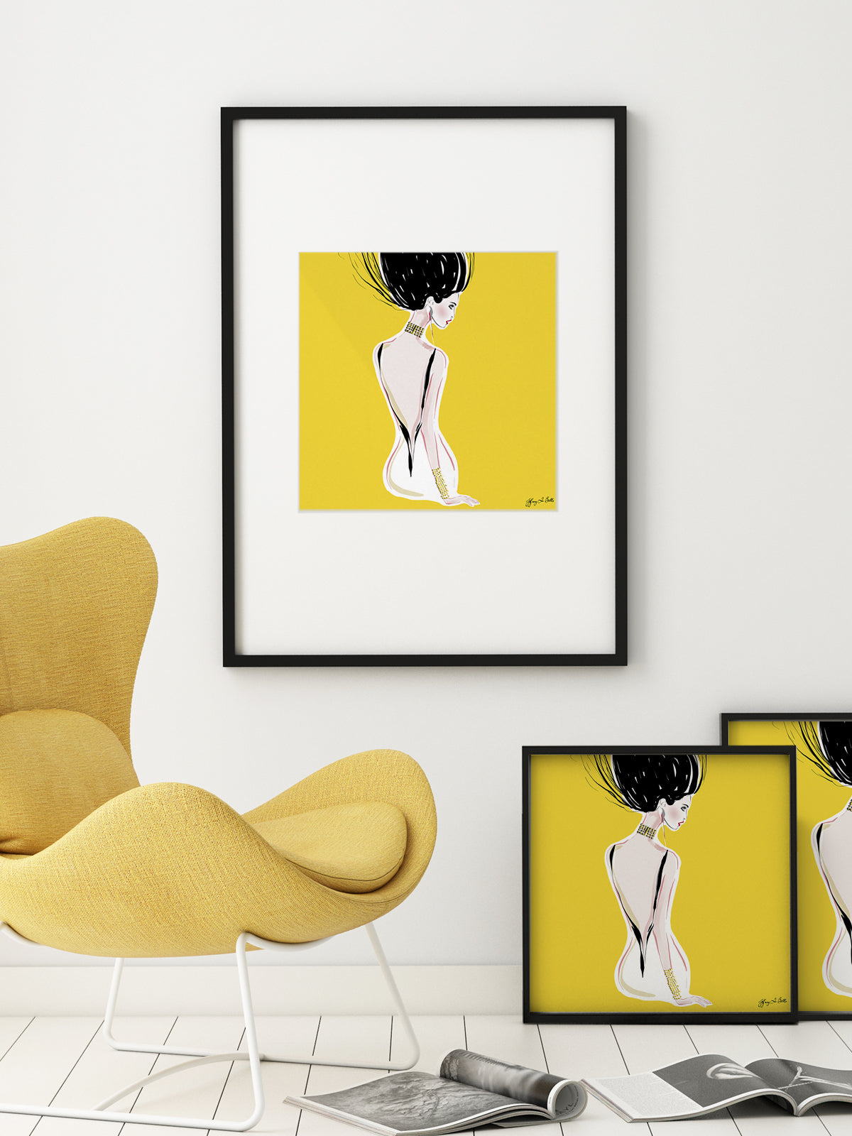 Quite Shy - Illustration - Limited Edition Print - Tiffany La Belle