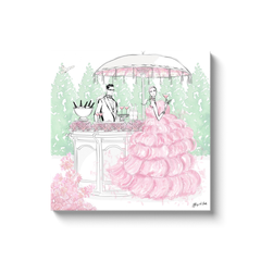 Giambattista Valli Cocktail Couture - Illustration - Canvas Gallery Print - Unframed or Framed - Tiffany La Belle