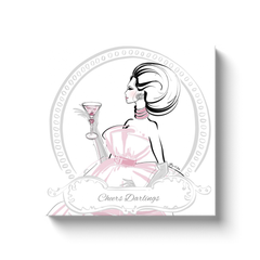 Cheers Darlings - Illustration - Canvas Gallery Print - Unframed or Framed - Tiffany La Belle